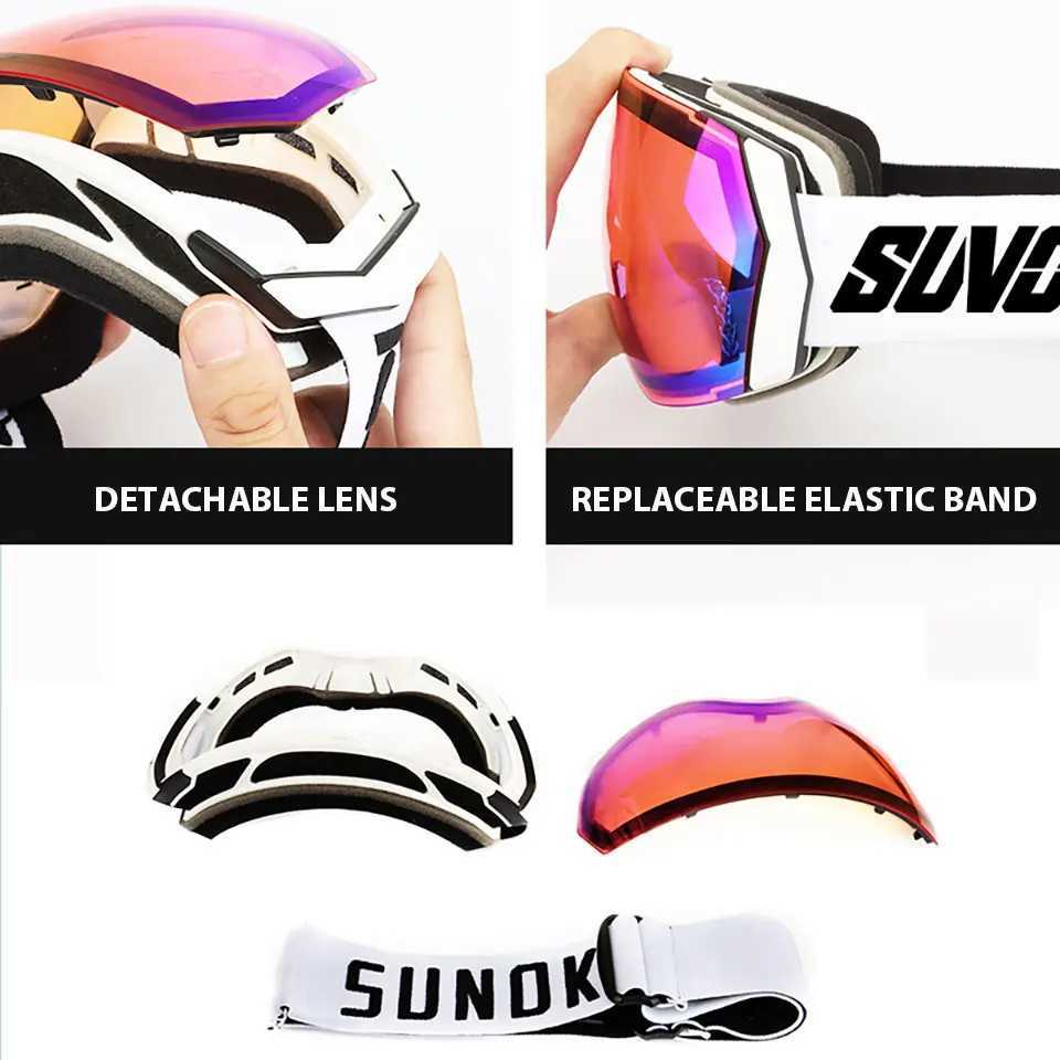 Professional ski goggles mens double-layer UV400 anti fog high-definition ski mask ski goggles CL241017