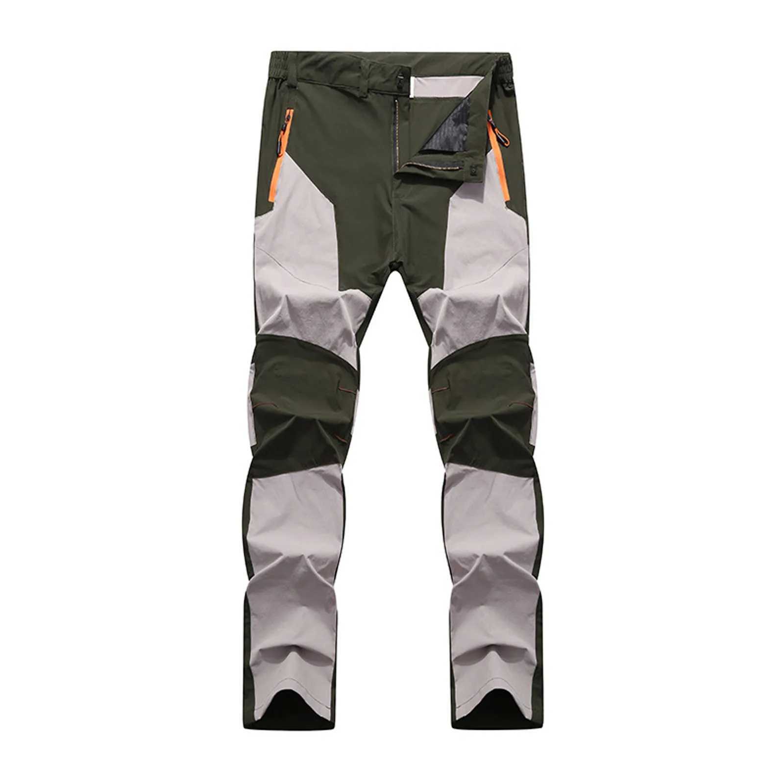 4 seasons of casual hiking pants fashionable mens warm fishing pants outdoor sports tactics waterproof mountain hiking pants W241009