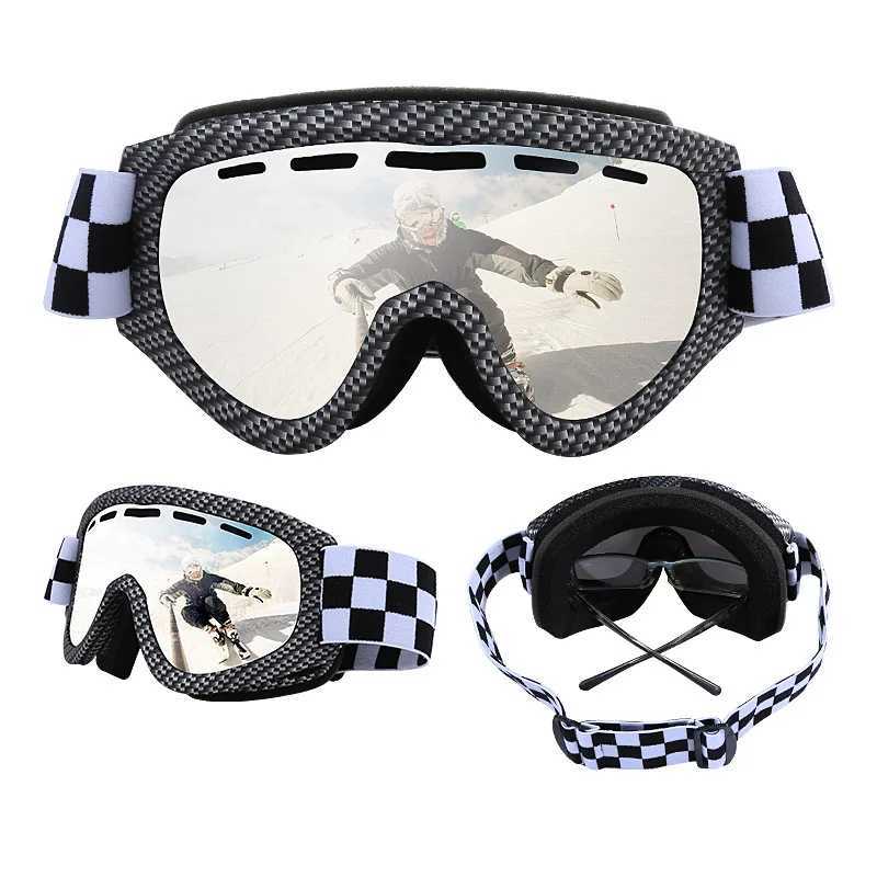 New childrens skiing goggles outdoor anti fog skiing goggles double-layer windproof sports hiking goggles CL241010