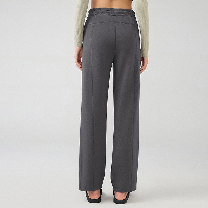 Autumn winter casual sports that cover the skin make you look slimmer, elastic drawstring with high waist wide legs, long pants and sweatpants DAW167