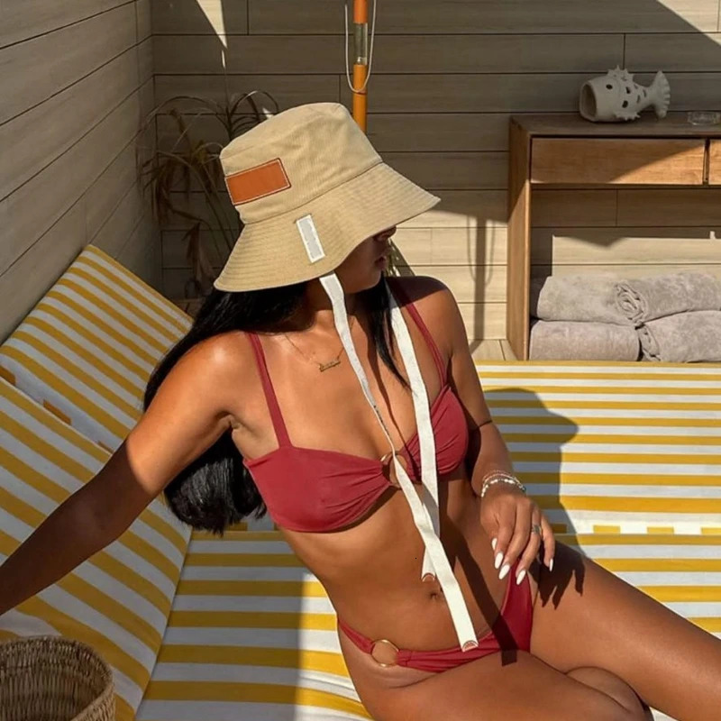 Womens Canvas Bucket Hat Fashion Trend Lace Fishermans Hat Summer Outdoor Leisure Sunshine Beach Hat 240930