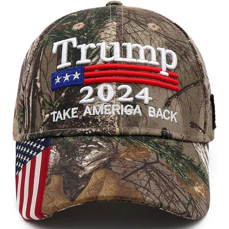 Hot Trump 2024 US presidential hat makes America great again Donald Trump Republican hat MAGA woven mesh W241010