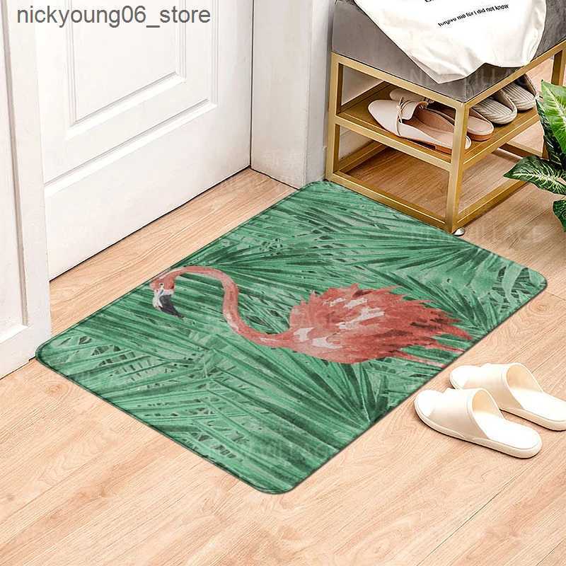 Non-Slip Bath Mats Hawaiian style non slip shower mat bathroom carpet home decoration floor mat kitchen bedroom living room soft absorbing door mat L2