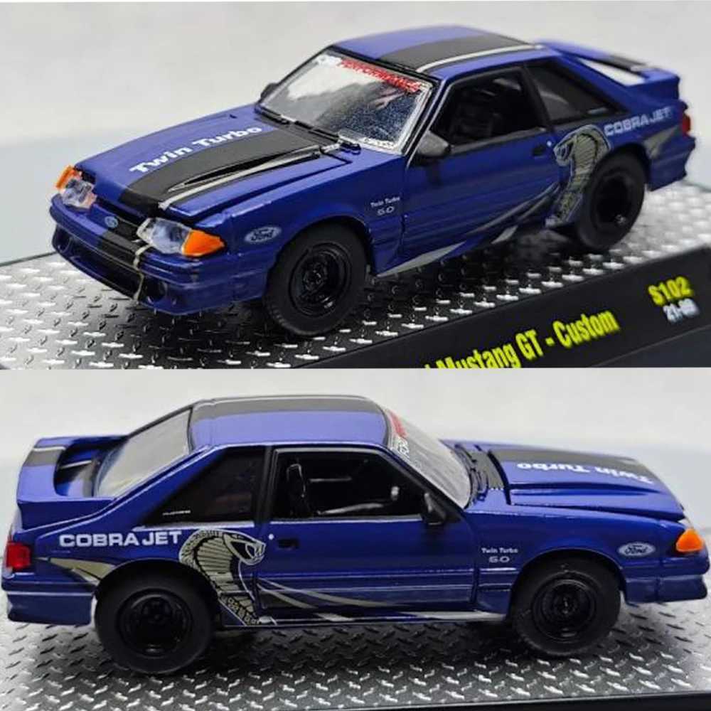 Free shipping M2 1 64 Diecast Alloy Car Model 1/64 Johnny lighing Ford stang h Entertaining Pickup Truck Modern scle Kids Toys