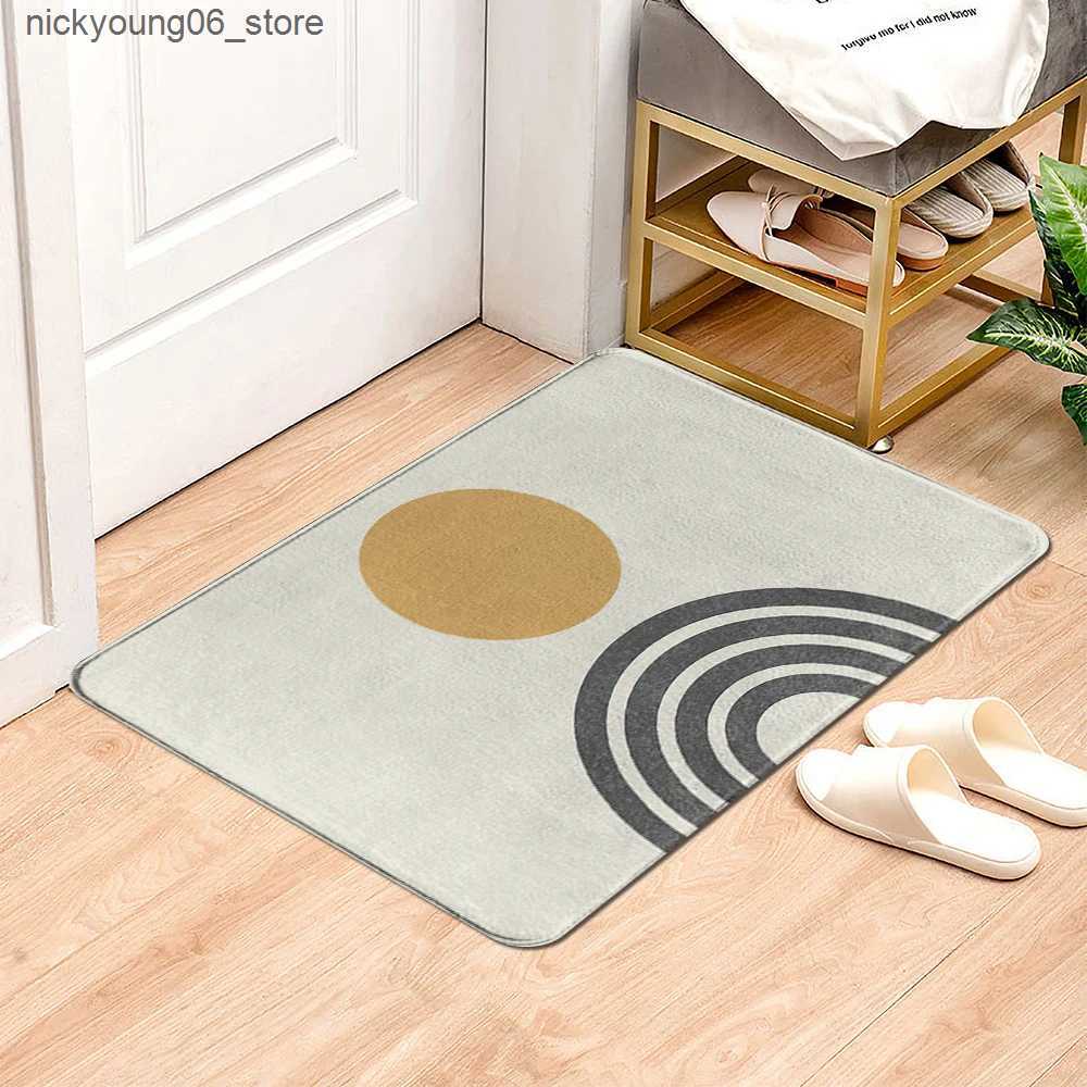 Non-Slip Bath Mats Modern Geometric patterns Entrance Door Mat Soft Carpet Bathroom Anti-slip Mat Kitchen Floor Area Rug Home Decor for Living room L2