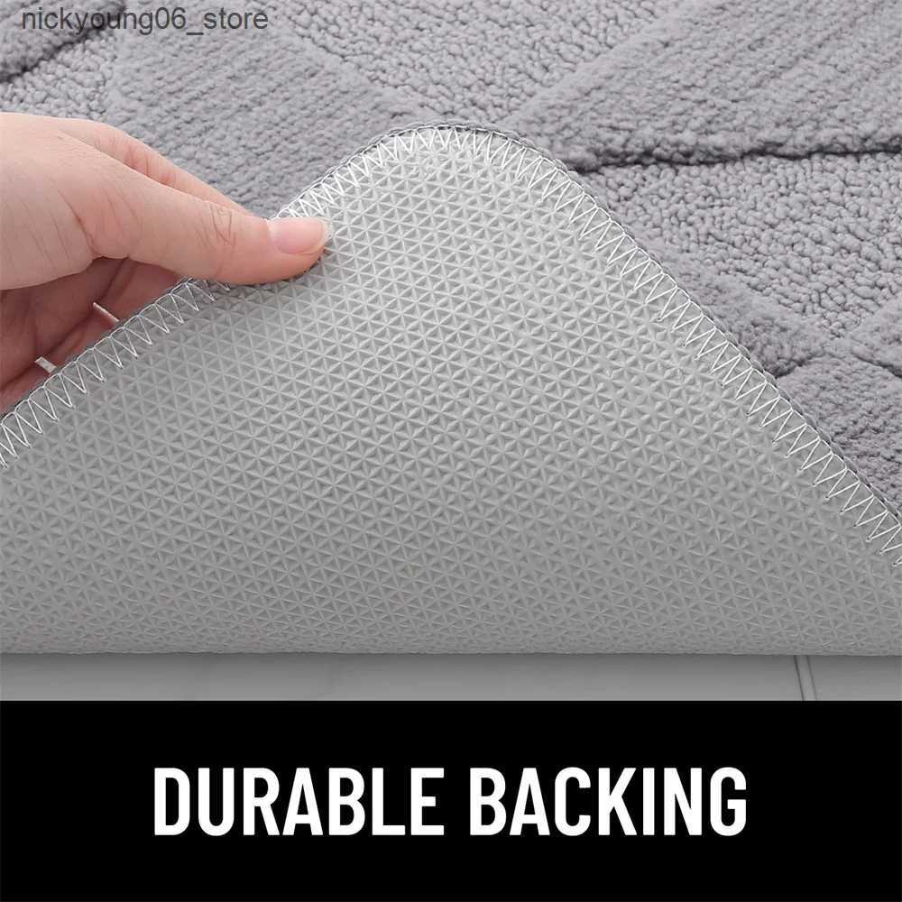 Non-Slip Bath Mats Olanly Door Mat 80x120 Indoor Non-Slip Absorbent Dirt Resist Entrance Washable Rug Low-Profile Inside For Entry Doormat Foot Mat L2