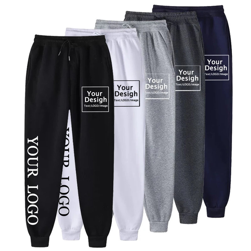 Customize your own n with Trouser text DIY pants casual sports mens jogging fashionable 241010