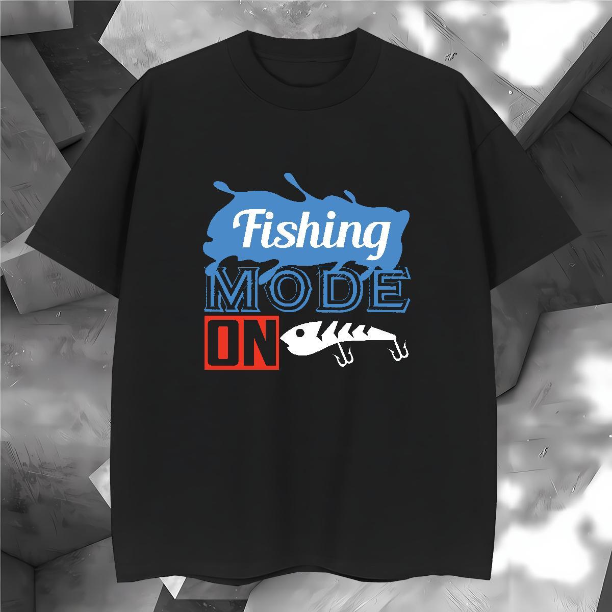 Free Shipping Men T Shirts 100% Cotton 230g fish Beach Asian Size Breathable Short Sleeve Tshirts Custom Top Tees