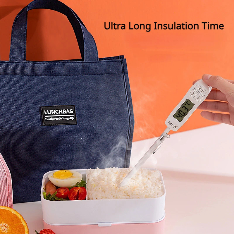 High Capacity Portable Oxford Lunch Bags Picnic School Food Bento Thermal Insulated Fresh Cooler Tote Bag Storage Container 240925