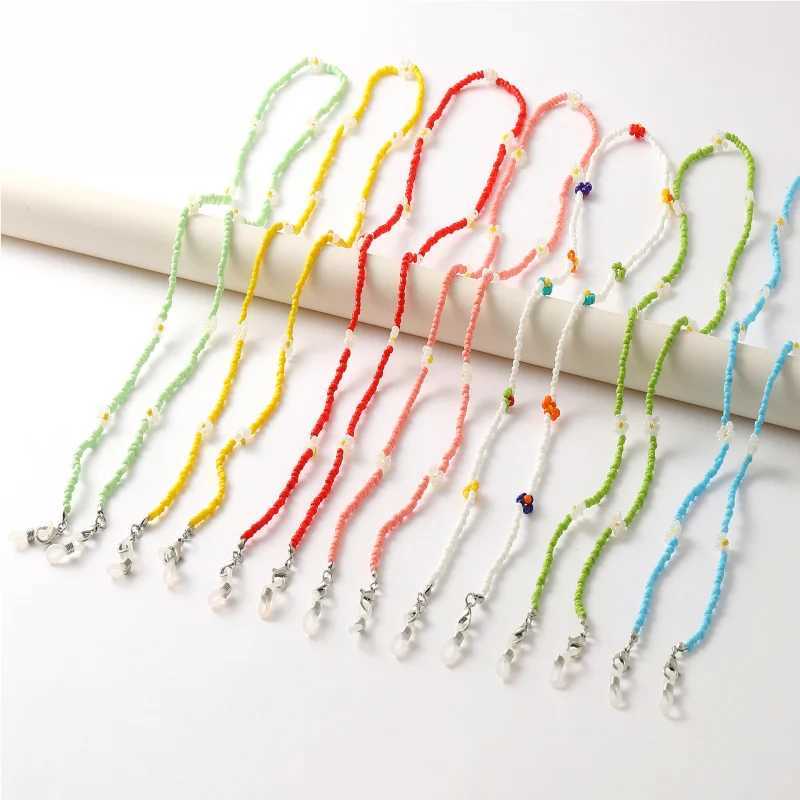 Fashion Colorful Women Face-Mask Strap Rice Beads Glasses Chains Anti Slip Eyeglass Chains For Sunglasses Chain Necklace JewelryX241010