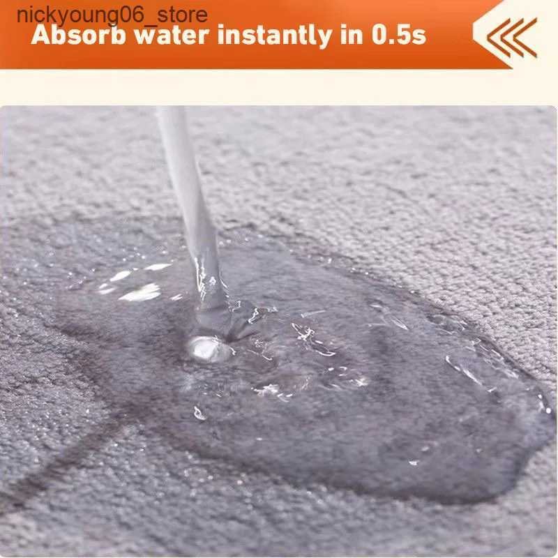 Non-Slip Bath Mats Super Absorbent Floor Mat Bath Mat Anti Slip Coral Velvet Bathroom Floor Mat Door Mat Memory Foam Non-Slip Super Soft Bath Mat L240