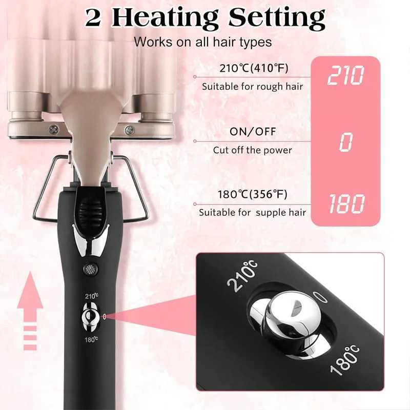 PTC Heated Wave Electric Curling Iron 5 bucket Quick Heated Curling Iron Portable dual voltage hair styling toolXJ241010