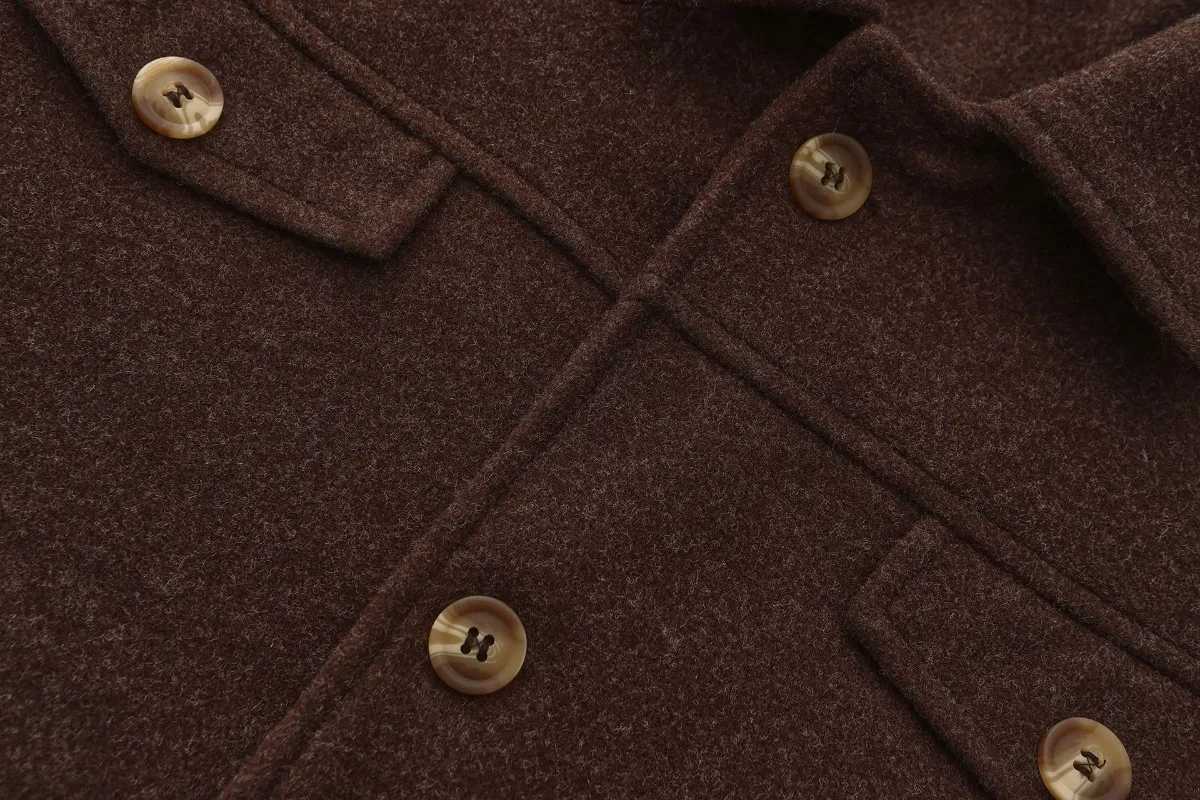 Mens Autumn Winter New Woolen Jackets Mens Fashion Business Casual Slim Solid Wool Coats Street Outdoor High Quality Outerwear LX241010