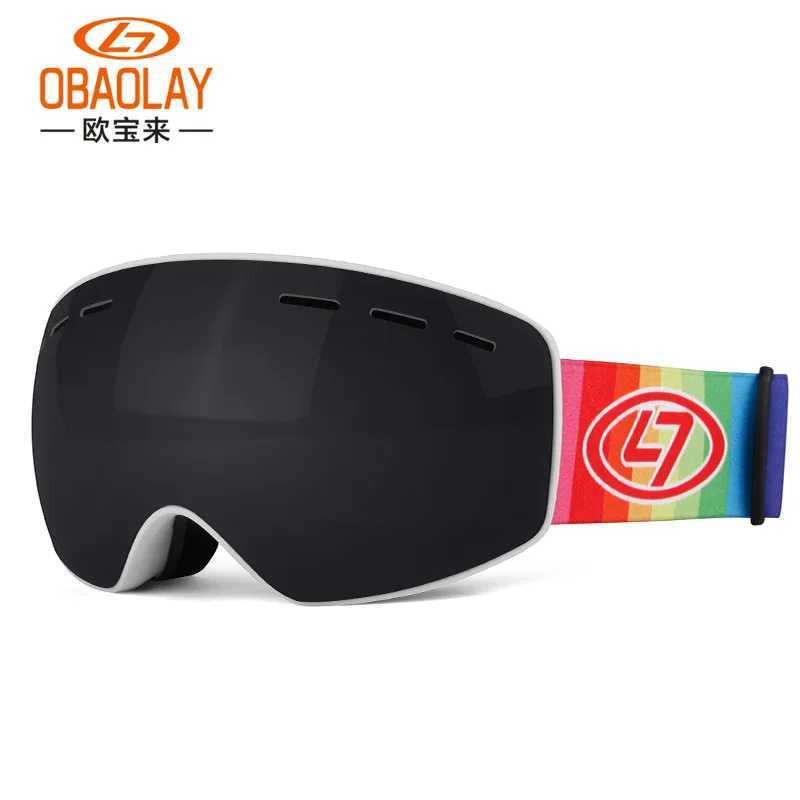 Childrens anti fog skiing goggles double-layer anti fog spherical childrens skiing goggles childrens skiing goggles CL241010