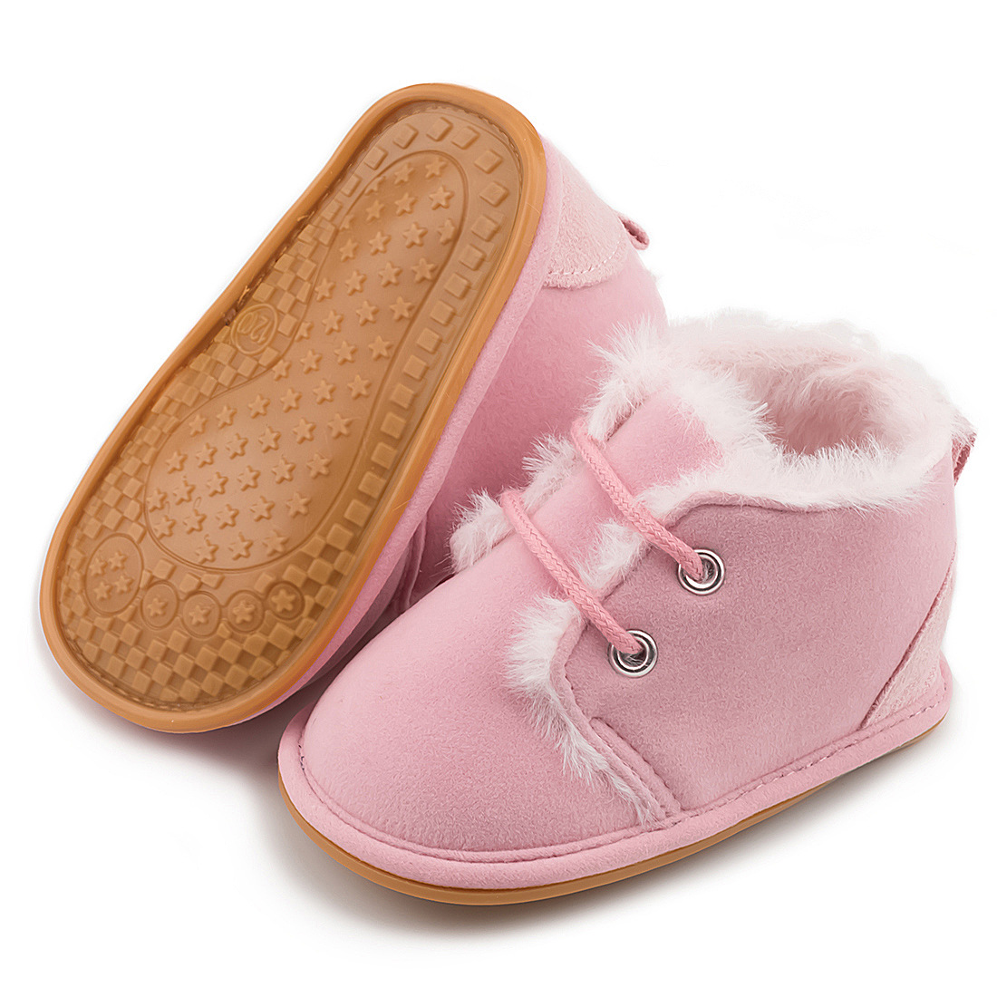 Winter Baby Snow Booties Fluff Warm Infant Boy Girl Toddler Boots cutefeet Rubber Sole Non-slip Soft Newborn First Walkers Crib Shoes