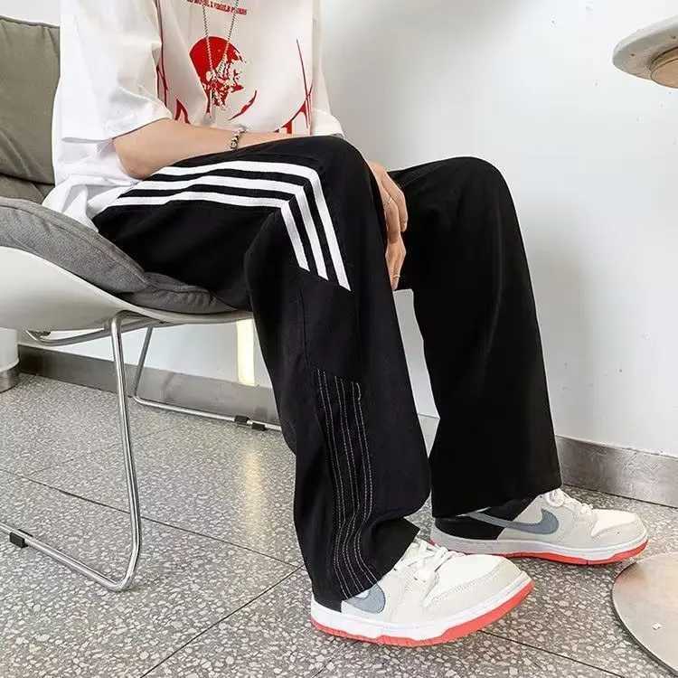 Summer mens cotton casual pants mens thin Beihai pants 2024 new slim straight leg pants W241009