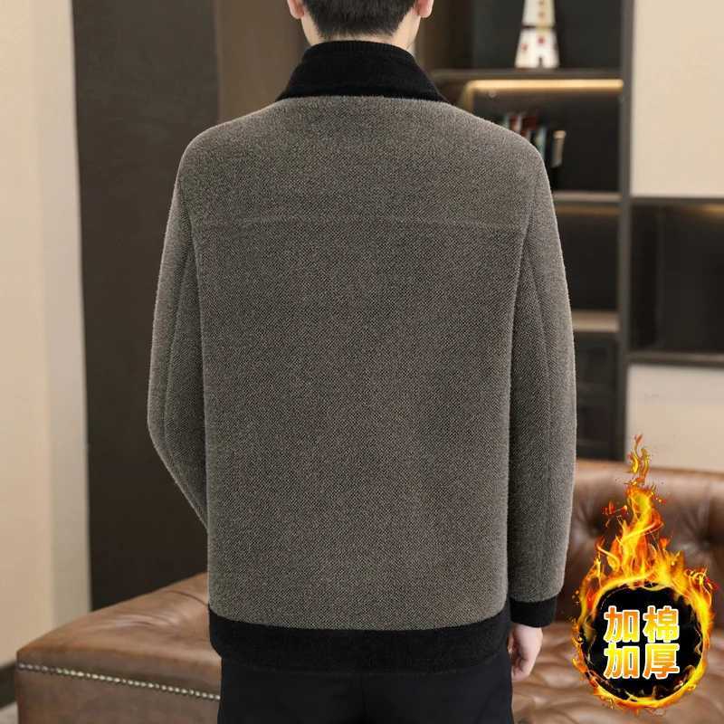 2023 Winter Thicken Warm Woolen Jacket Mens Korean Slim Fit Casual Business Trench Coat Social Streetwear Overcoat Men Clothing LX241010