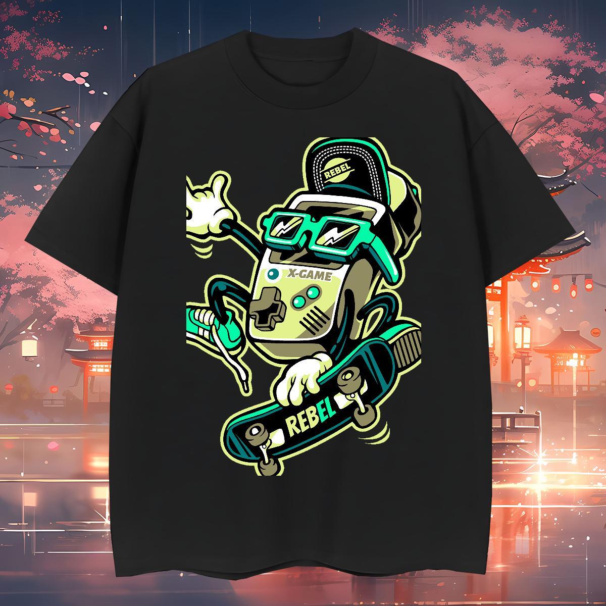 Classic T Shirts Men 230g Cotton skateboarding Sport Oversized Breathable Soft Couples T Shirts DIY Customized Tops Shirt