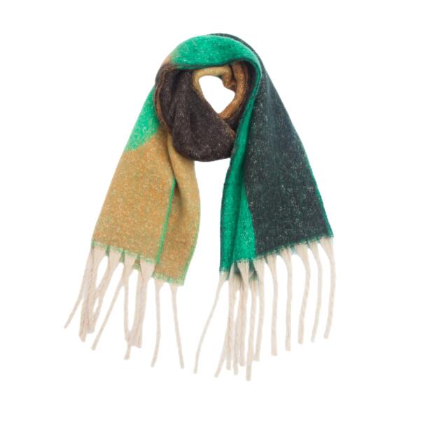 s Edge silk Cotto Edges Designer ece Women designers Top en Scarf with Color-blocking Design