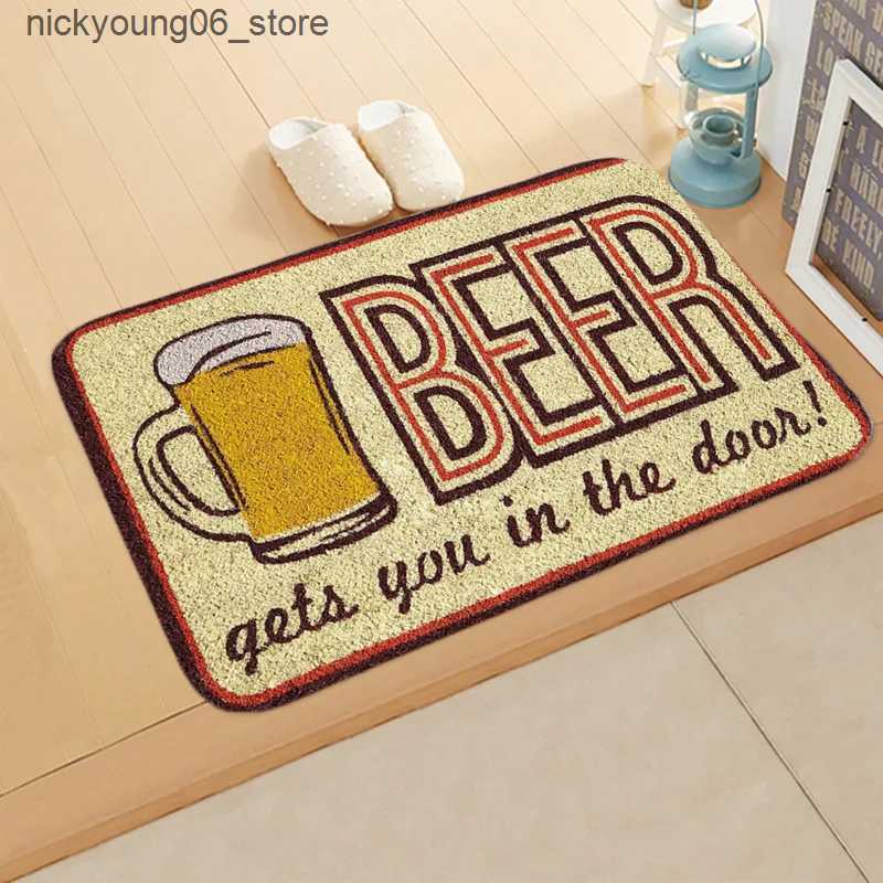Non-Slip Bath Mats Welcome Doormat Welcome Cartoon Cat Letters Anti-Slip Door Mat Carpet Doormat Letters Flannel Outdoor Living Room Floor Mat Rug L24