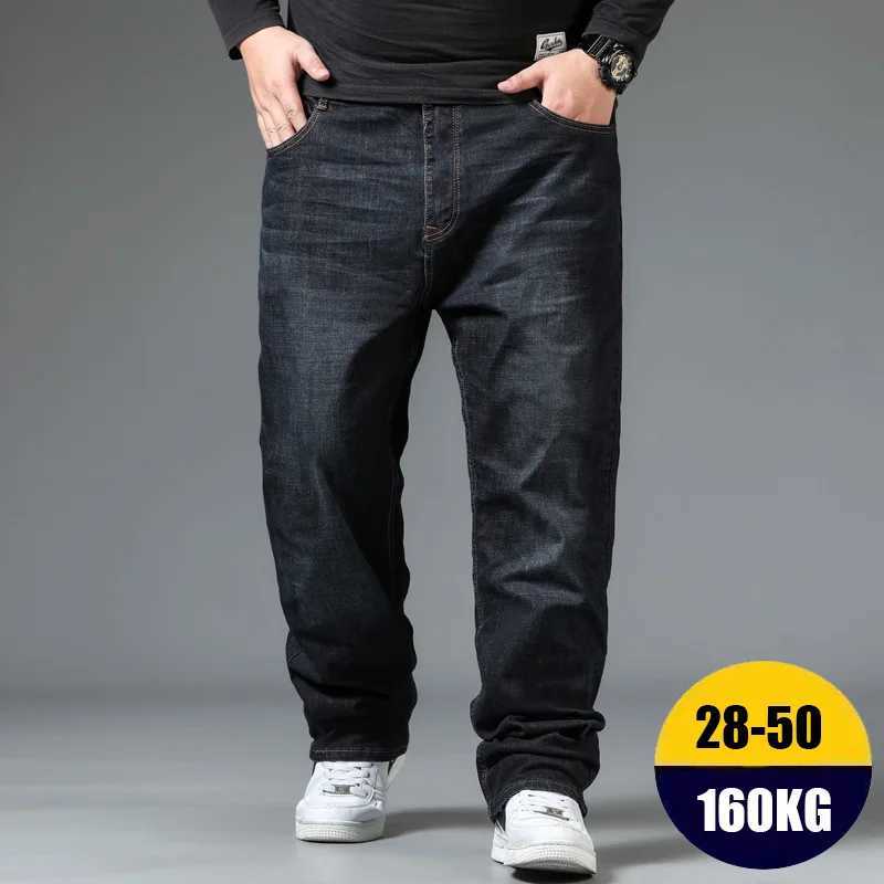 10XL Jeans Wide Mens Pants Oversize Jean Baggy Clothes Plus Size Denim Trousers MAN STREETWEAR FASHION Clothing Cargo Male MensX241009