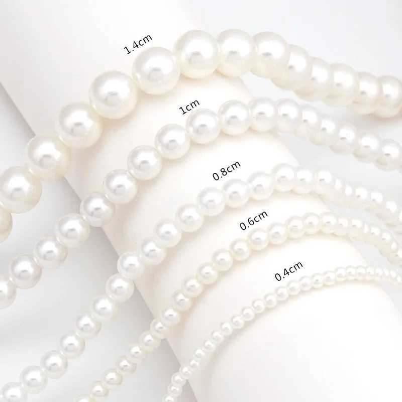 2024 Trend Elegant Jewelry Wedding Big Pearl Necklace For Women Fashion White Imitation Pearl Choker Necklace N0179X241009
