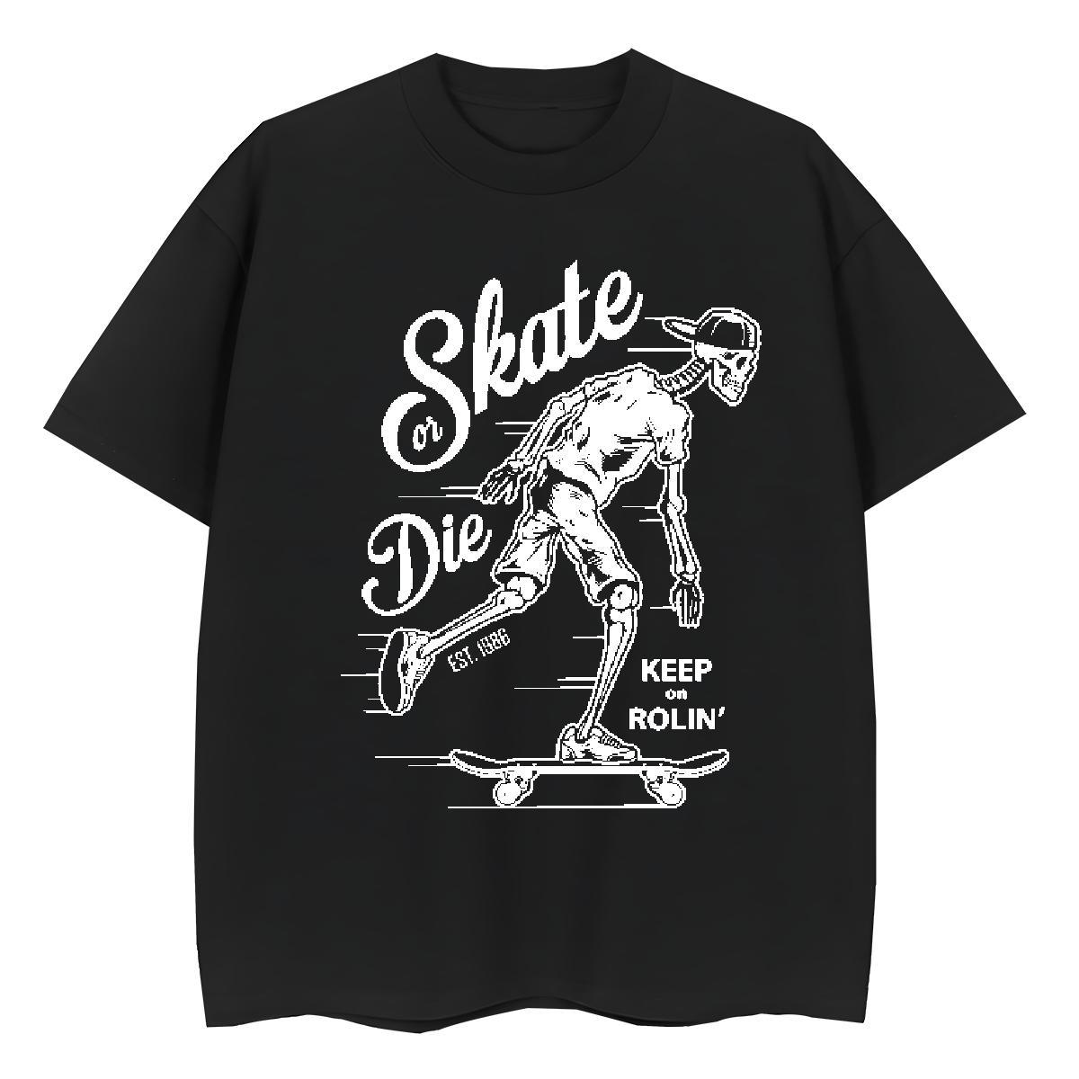 TOP Quality T-Shirts for Women 230g Pure Cotton Breathable Sport skull Women Tshirts Designer Plus Size Cartoon Tops Tees