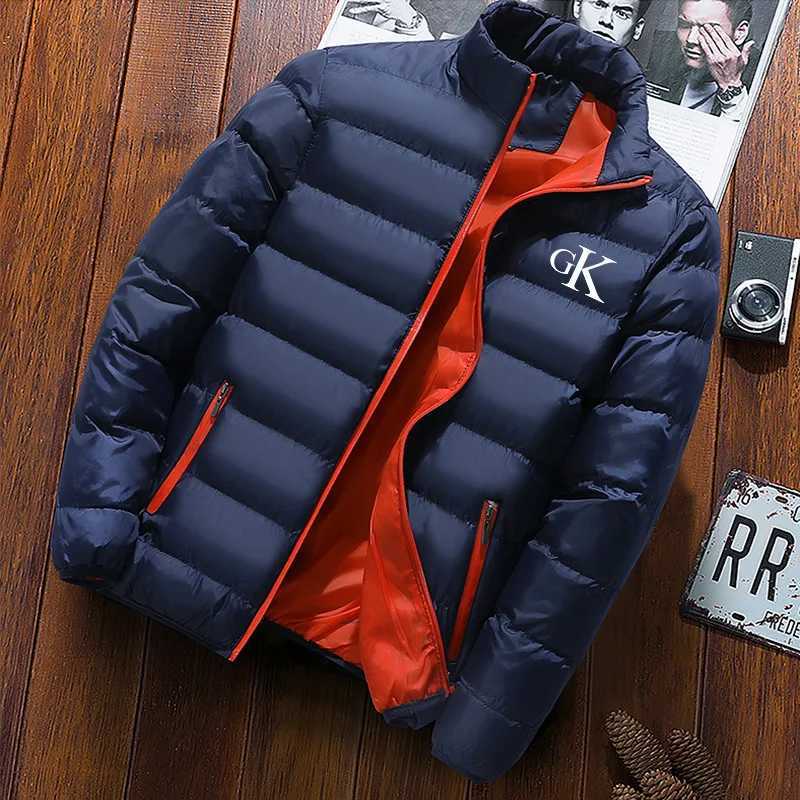Men's Down Parkas Mens Warm Cotton Jackets Casual Sports Tops Cycling Printed Clothing Strt Fashion New 2024 Y2410094FG7