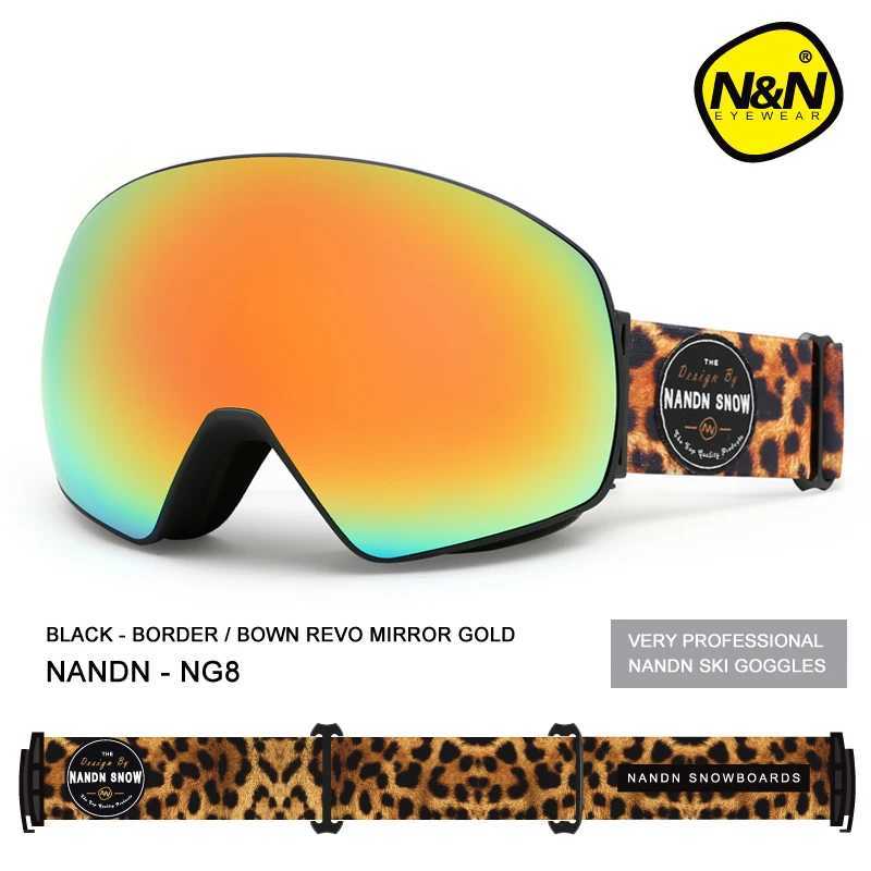 NANDN ski goggles double-layer UV400 anti fog large ski goggles mens ski goggles CL241010