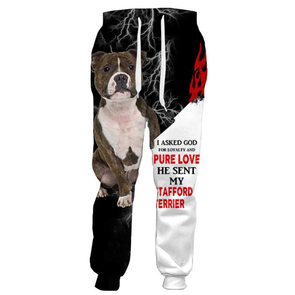 Mens dog graphic fashion retro fashion elegant Hawaiian sports pants casual oversized pocket pants elegant Harajuku streetwear W241009