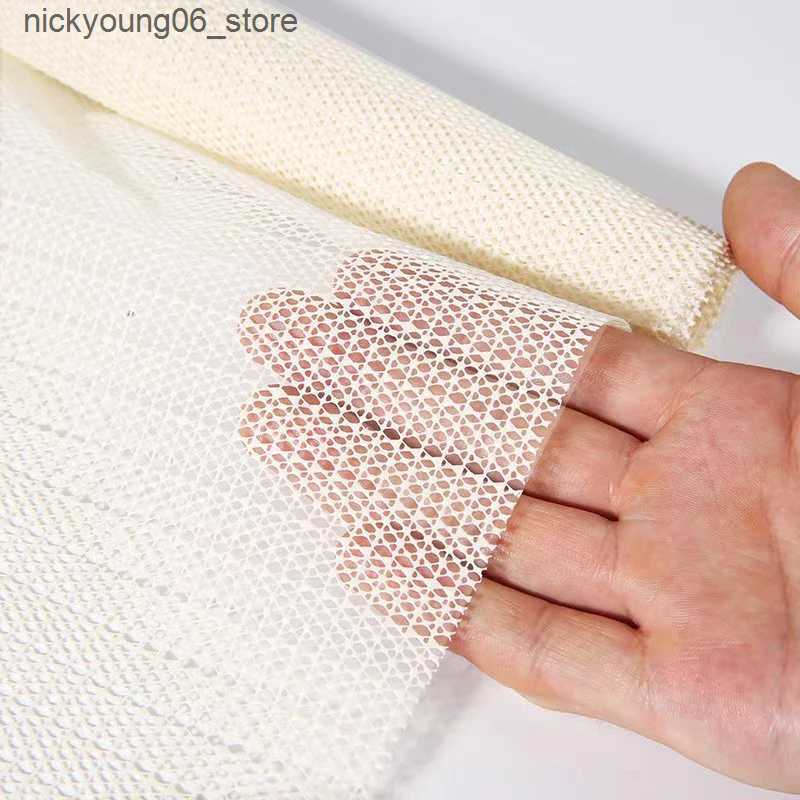 Non-Slip Bath Mats PVC Foaming Non Slip Mat Mattress Sofa Mat Antiskid Net Cloth Household Carpet Yoga Mat Anti-skid Fixing Base Fabric L240910