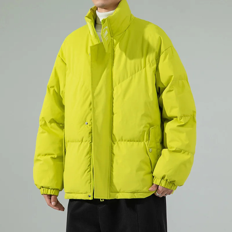 Fashionable mens winter jacket inflator Parka clothing thick lining Parka outdoor warm snow mens long padded jacket 3XL 241007