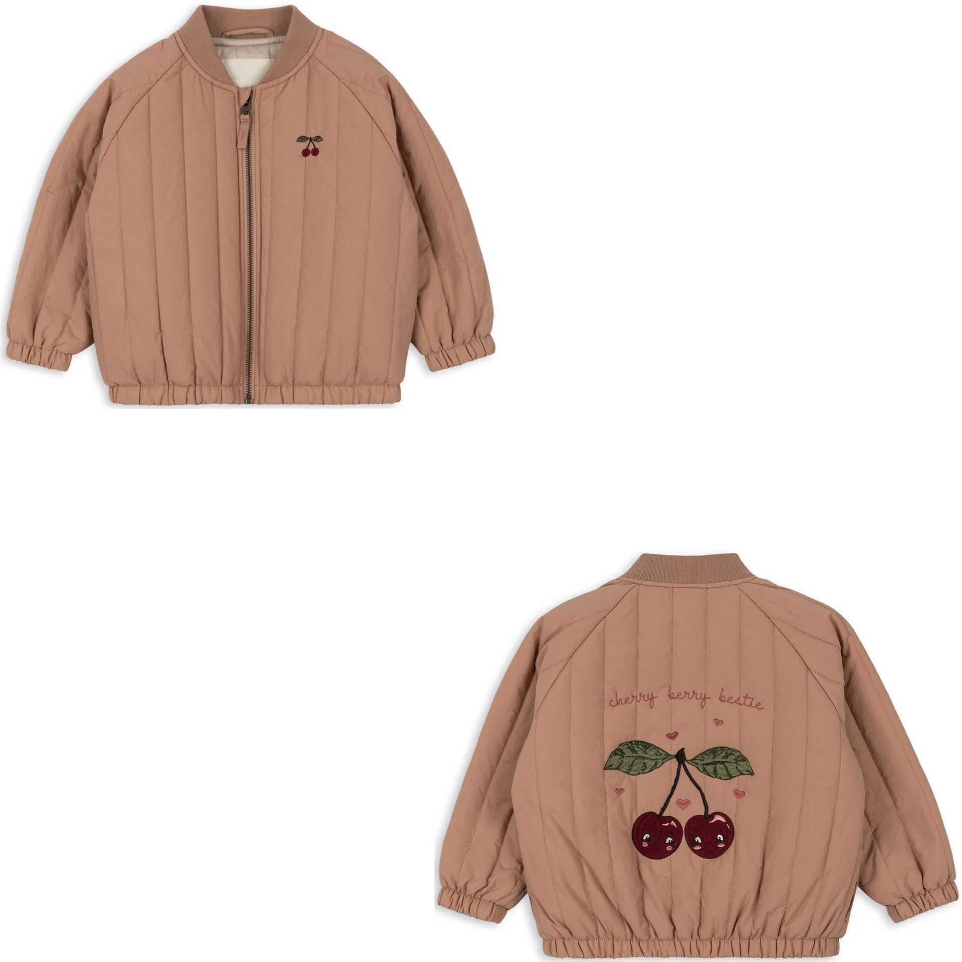 Down Coat 1-8Y Childrens Cotton Coat 2024 Winter Boys Collar Jacket Baby Animal Printed Zipper Autumn Heavy Coat H241010