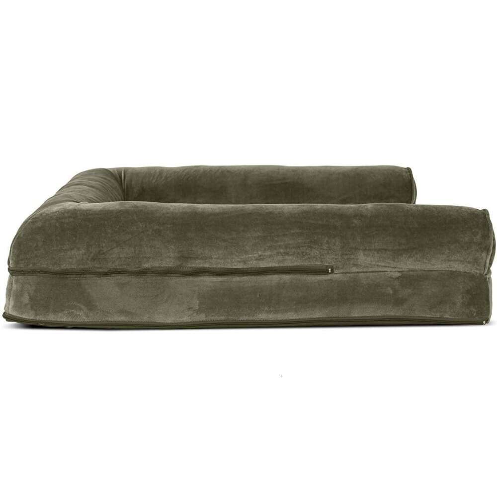 Orthopedic Dog Bed For Large Dogs W/ Removable Bolsters & Washable Cover, 40.0"L 32.0"W X 8.0"Th