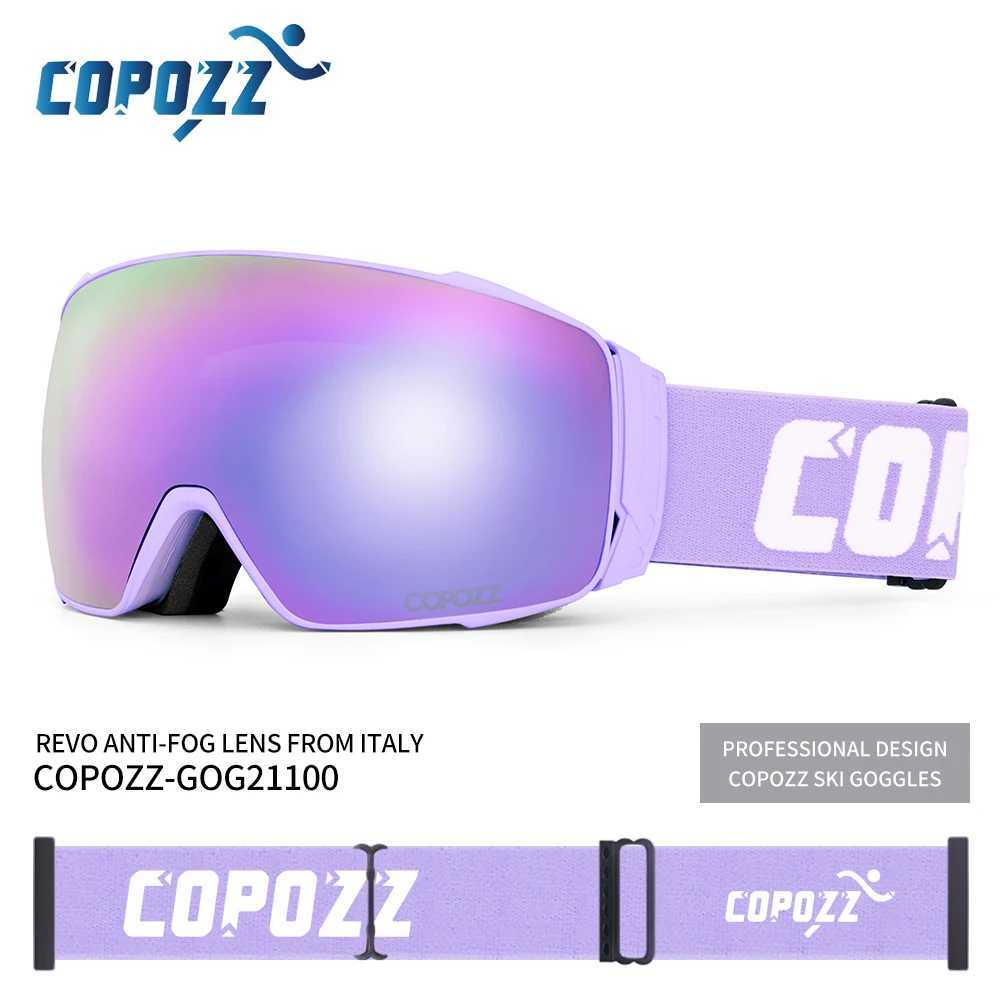 Copozz winter ski goggles with magnetic double-layer polarized lens anti fog UV400 protection for mens ski goggles with outer shell CL241010
