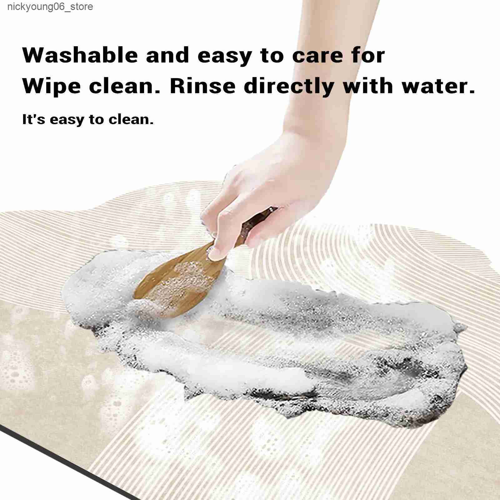 Non-Slip Bath Mats Luxury Bathroom Foot Mats Absorbent Bath Mat Non Slip Quick Dry Bathtub Shower Rug Toilet Carpet Entrance Doormat Washable L240910