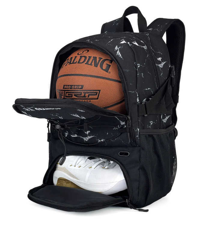 CMM basketball bag, football backpack, boys and girls' sports backpack, training bag that can hold size 7 basketball 241015