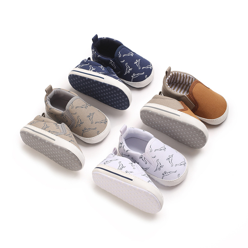 Autumn winter Infant Casual Canvas Shoes cutefeet Dinosaur Baby Boys Girls Shoes Anti-slip Soft Cotton Sole Crib Shoes