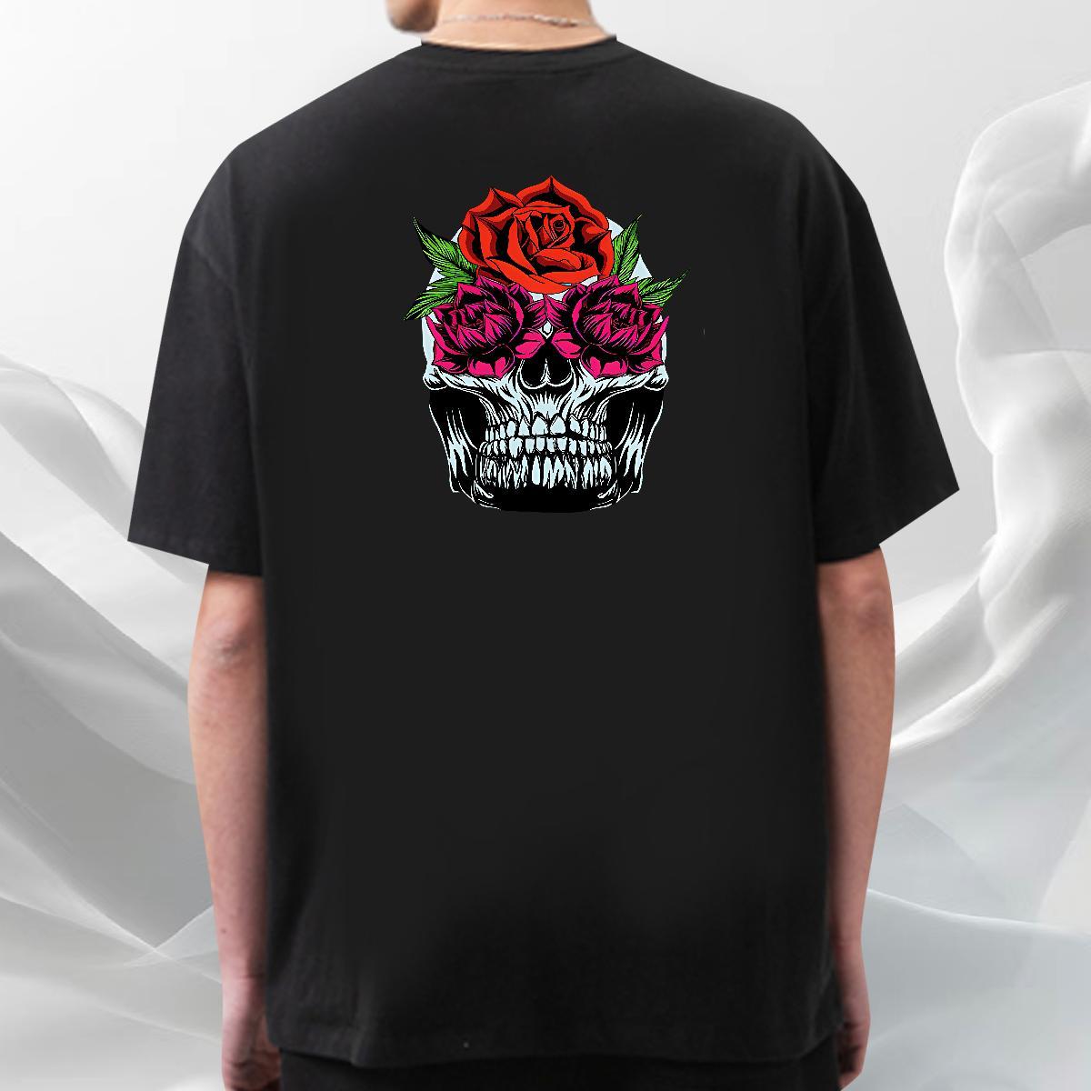 Designer T shirt 100% Cotton 230g skull Home Outdoor Custom Printed Breathable Crew Neck Tshirts Fashion Tee Shirt