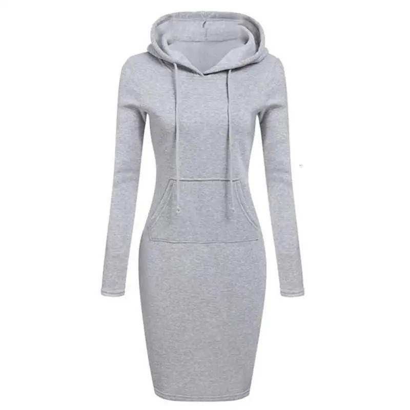 Ladies Dress Autumn Women Hooded Dresses Hoodies Women Sweatshirts Women Hoodies Dress Tops Ladies Clothing 241010
