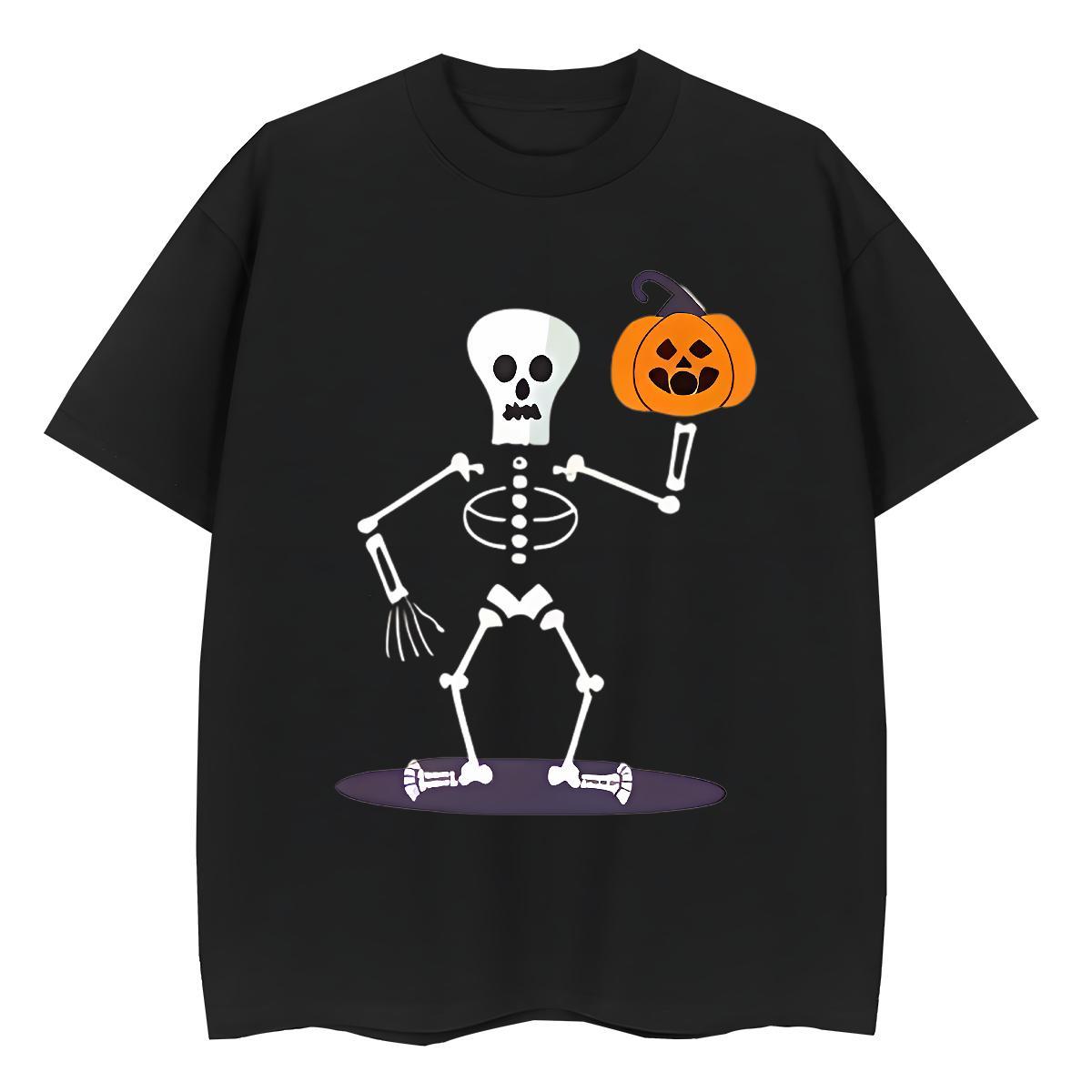 Classic Men T Shirts 230g Pure Cotton pumpkin Outdoor Plus Size Cartoon Short Sleeve O-Neck Tshirts Designer Fashion Clothings
