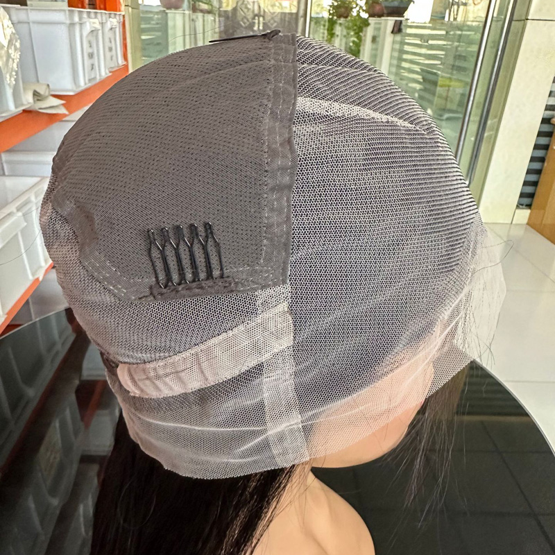 Full Lace Wig Silky Straight Brazilian Peruvian Virgin Human Hair 30inch 32inch Natural Color Free Part Wigs