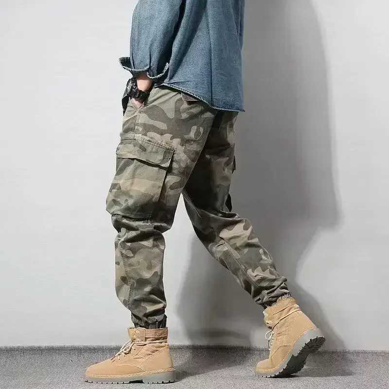 Trousers Mens Multi Pocket Cargo Pants South Korea Multi Pocket Outdoor Hiking Cheapest Luxury New Slacks Y2k W241009
