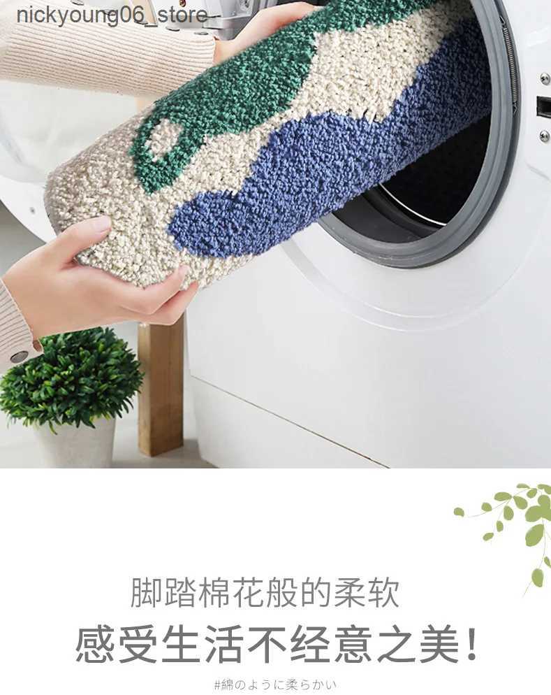 Non-Slip Bath Mats 80*50cm Cute Flower Bathroom Rug Machine Washable Bathroom Floor Mat Extra Soft Absorbent Non-Slip Bath Rug Soft Bath Mats L240910