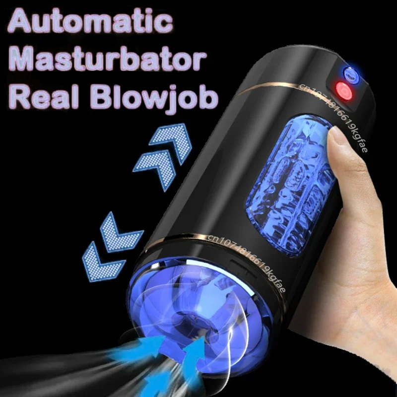 Masturbator Cup Automatic Sucking Vibration Penis Blowjob Pocket Vagina Adult Goods Sex Machine Adults Toys for Men 240914