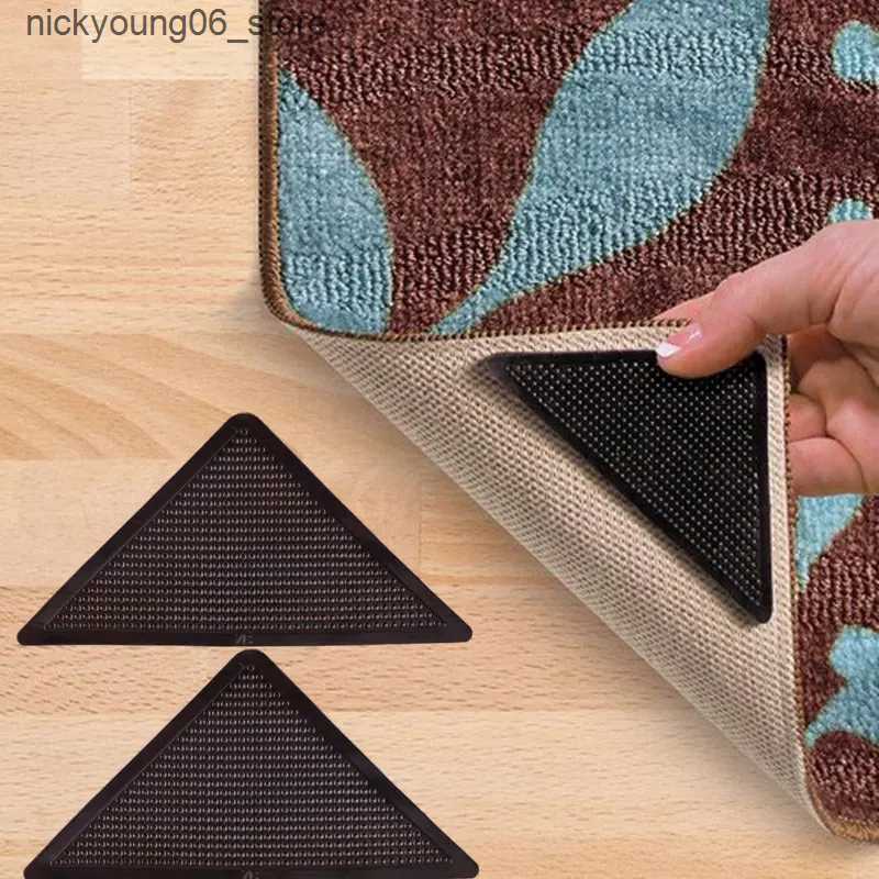 Non-Slip Bath Mats Anti Skid Rug Carpet Self-adhesive Mat Home Grip Floor Small Triangular Corner Sticker Pad Reusable Washable Car Perfume Pad L24091