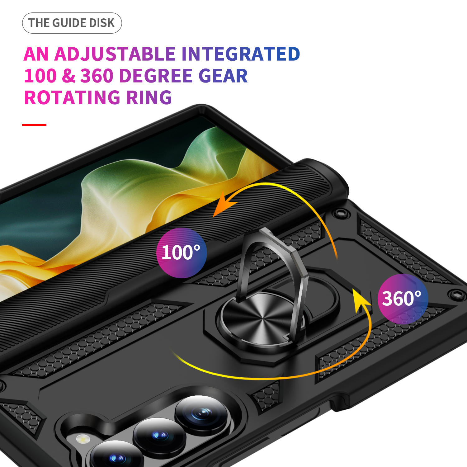 Military Shockproof Heavy Duty Cases Hybrid Armor Ring Stand Magnetic Car Mount Shockproof Rugged Cover For Samsung Galaxy Z Fold Flip 7 6 5 5G Fold7 