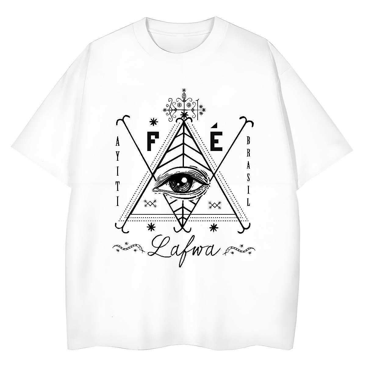 Custom T Shirt For Woman 100% Cotton 230g Comfortable Casual eye of the devil Women Tshirts Designer Nice DIY Anime Tops