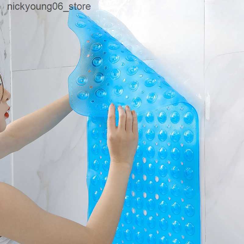 Non-Slip Bath Mats 40*100cm Mat Bathtub Bath Mat PVC Large Bathtub Safety Shower Non-slip Bath Mats With Suction Cups Floor Mat L240910