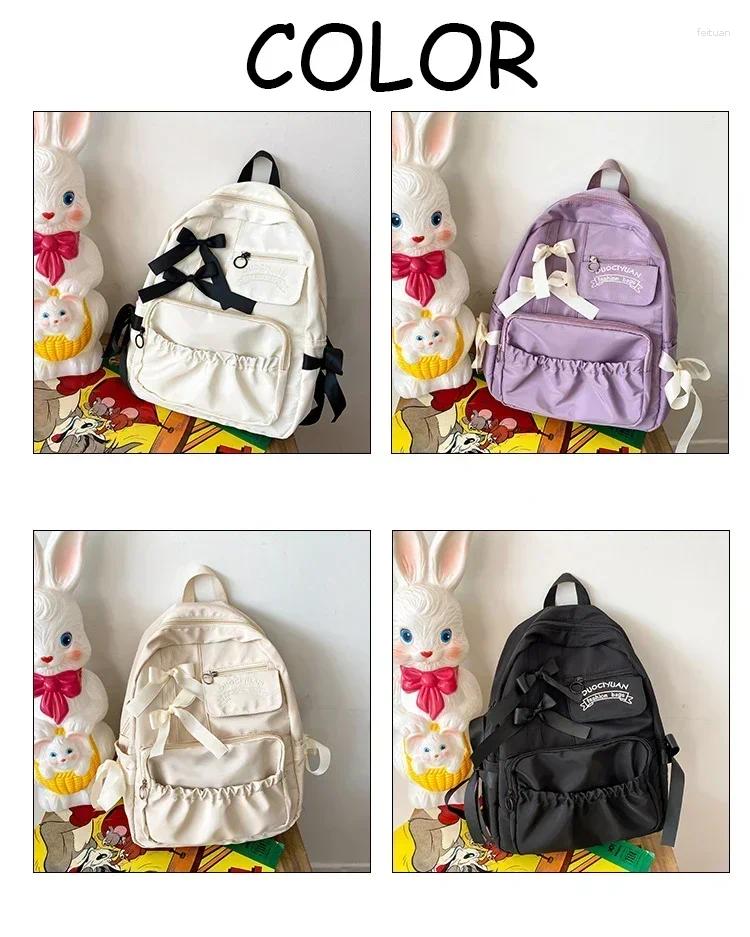 2025 NEW School Bags Backpack Fresh And Sweet Middle Schoolbag High Capacity Korean Junior Student Girl zhanyishengli